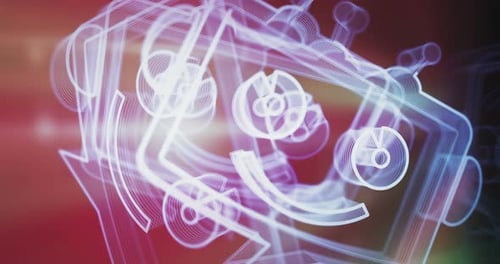 Chatbot ai online assistant support symbol rotating loop concept