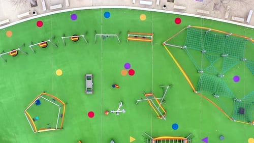 Corona days, Empty public playground due to Government lockdown guidelines