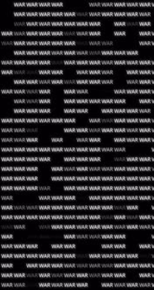 Kinetic Typography War Word Animation for Vertical Displays