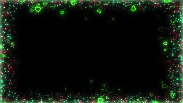 Particles Frame Animation. Square and Circle Particle Border. Looping ...