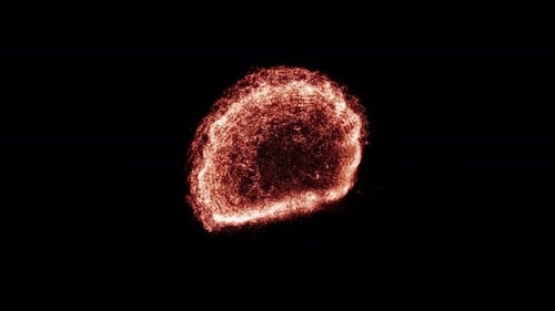 Dynamic Fiery Particle Burst Reveal Transition