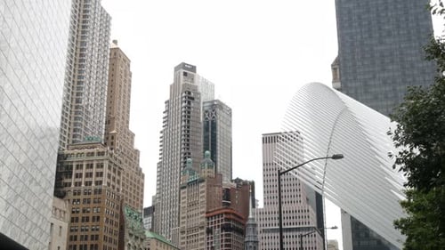 New York City Manhattan Downtown Financial District Architecture USA Urban Street Buildings in NYC