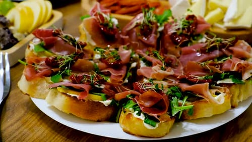 Delicious Bruschetta Appetizers for Elegant Party Catering