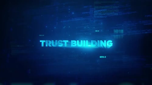 Trust Building Concept Technology Futuristic Data Background V02