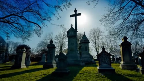 Graveyard Halloween Background