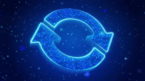 Reset Digital Technology Virtual Screen HUD Hologram Hi Tech Concept