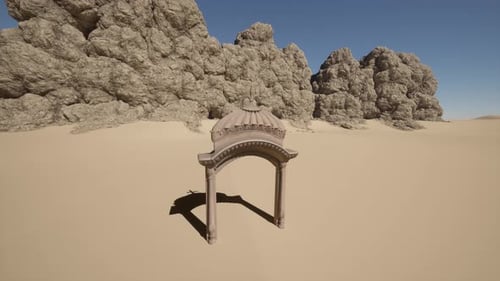 A Small Arch in the Middle of a Desert