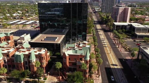 Exterior Of A Student Housing Center And Townhouse Complex In City Of Phoenix, Arizona. - aerial