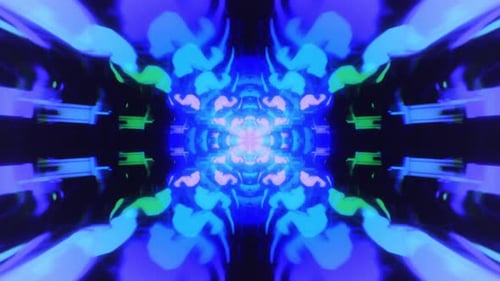 Vibrant blue and green abstract pattern