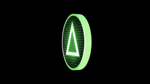 Futuristic Grid Circle Triangle Logo Reveal Animation