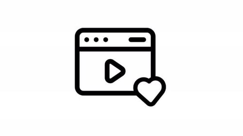 favourite line icon animation