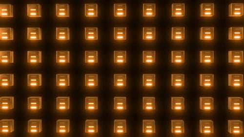 Dynamisch leuchtende Lichter erzeugen ein futuristisches Energienetzmuster