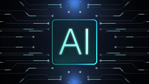 Futuristic Technology Scene Description Dynamic Illustration Of Artificial Intelligence On Circuitry