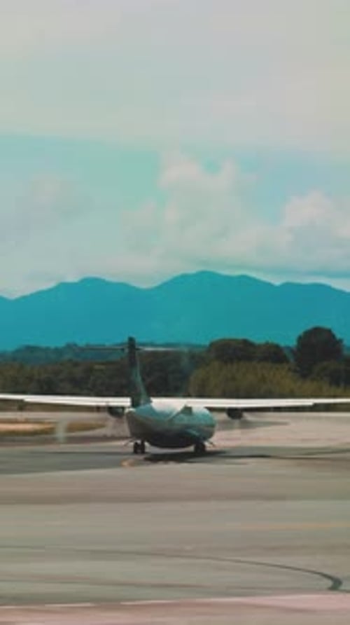 Commercial Airplanes Parked at Airport – Airport Aircraft Ground Operations