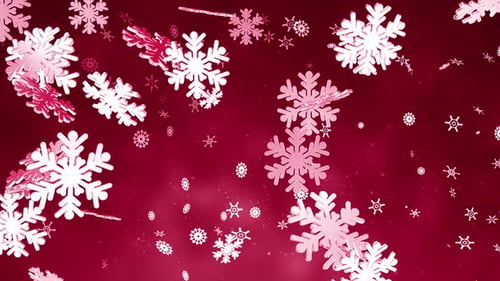 Christmas Snowflakes Background V4