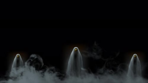 Halloween Ghost moving background 02 - 4K