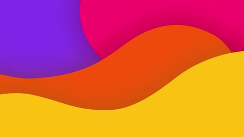 Vibrant Abstract Fluid Waves Looping Motion Background