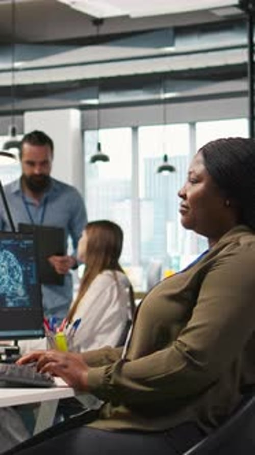 Vertical Video Admin Using AI Neural Networks Tech on Computer to Optimize Performance