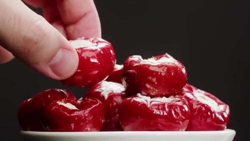 Stuffed Pepper with Cheese Italian or Spanish Restaurant with Traditional Tapas Food Spanish Cuisine