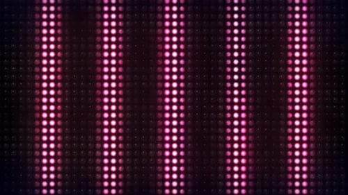 Pulsating Neon Grid Lights for Music Background