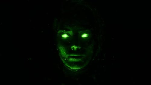 Scary Artificial Intelligence Face