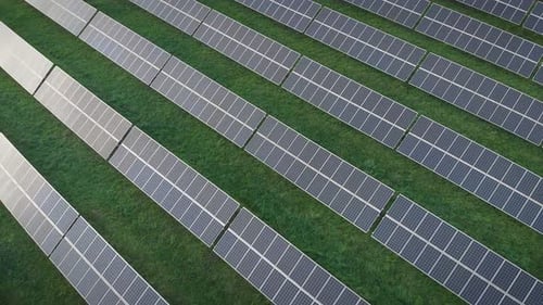 Solar panels farm
