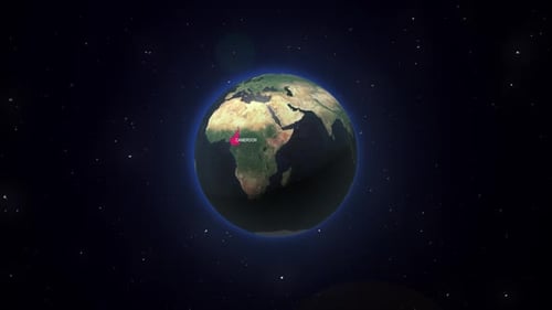 Earth Zoom From Space To Cameroon