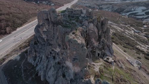 Château de Seydiler et colonies rocheuses de Kirkinler, Iscehisar, Afyonkarahisar, Turquie