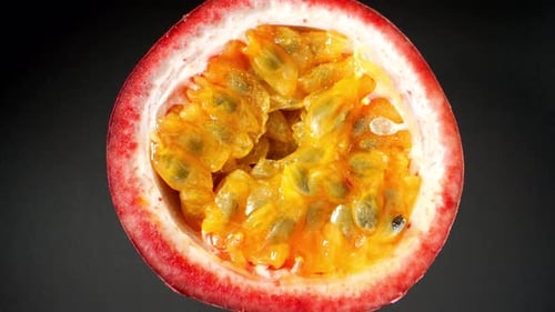 The half passion fruit