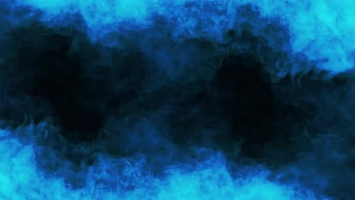 Blue Fluid Smoke Transition Effect
