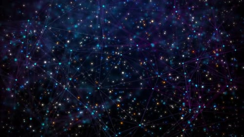 Futuristic Glowing Plexus Network Connection Background Loop