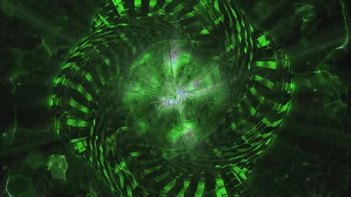 Animation futuriste du vortex énergétique des saphirs 7