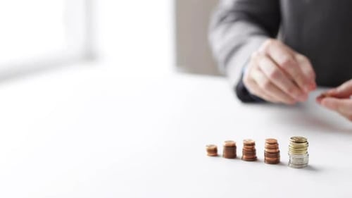 Business, People, Finances, Money Saving And Economy Concept - Closeup Shot Of Businessman Hands ...
