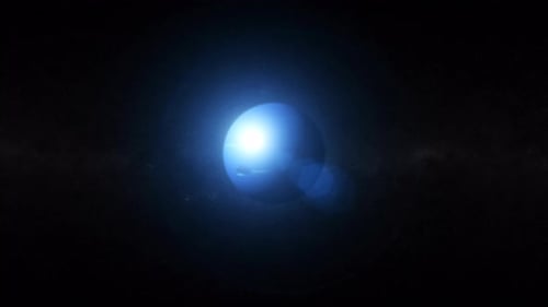 Neptuns azurblaue Eleganz in 4K — Ein 3D-Ozean im Weltraum