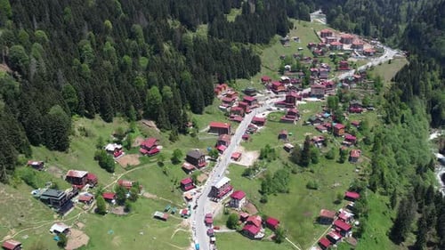 Aerial View Of Ayder Plateau