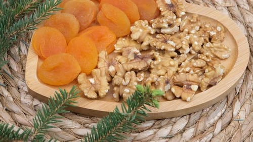 walnuts apricot rotating