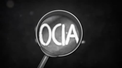 Mot social avec loupe