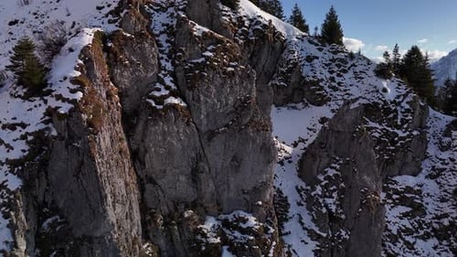 Switzerland mountain alps alpine cliff Fronalpstock Glarus Swiss landscape