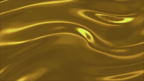 Abstract Golden Liquid Waves Motion Background