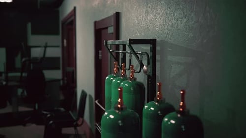 Old Oxygen Tank in the Factory
