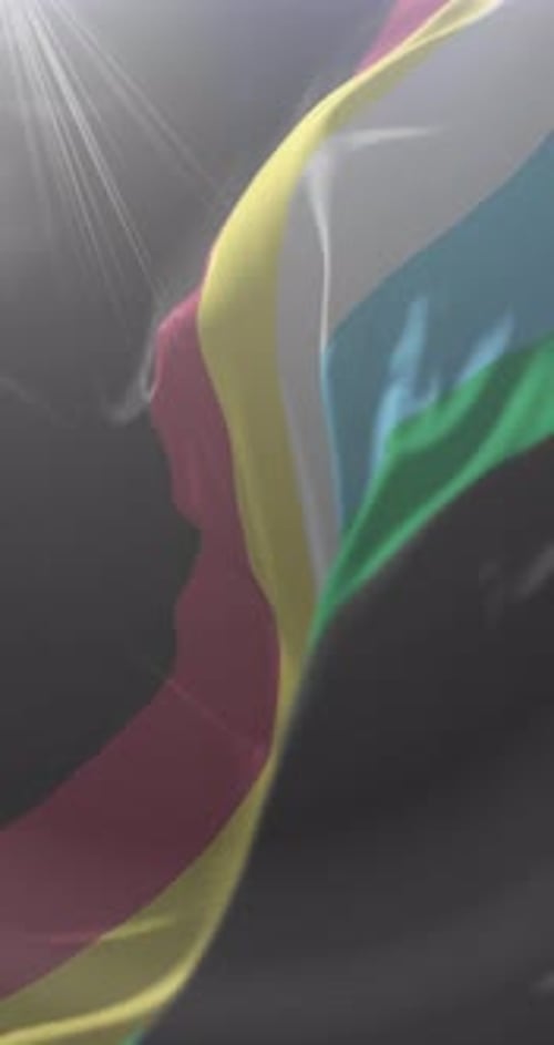 Waving Rainbow Flag Animation for Pride and Diversity