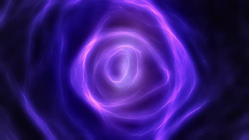 Abstract Purple Pink Energy Tunnel Animation Background