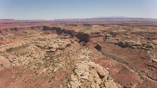 Canyonlands National Park, Utah Circa-2019. Aerial View of Canyonlands. From Helicopter