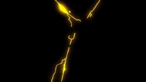 Energetic Geometric Lightning Bolt Reveal Animation