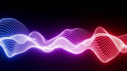 Neuer Equalizer Waved Vj Loop-Hintergrund