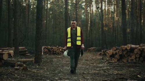 In der Rolle des Chefforstleiters ist der Chef aktiv am Ernteprozess beteiligt