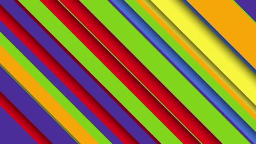 Colorful Rainbow Striped Pattern Abstract Background