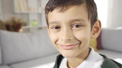 Smiling boy.