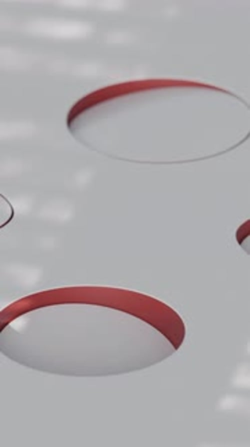 Filling Shapes Loop 3D Animation