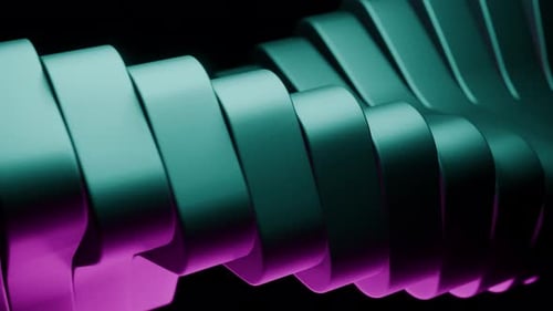 Abstract Flowing Ribbons Seamless Background Animation